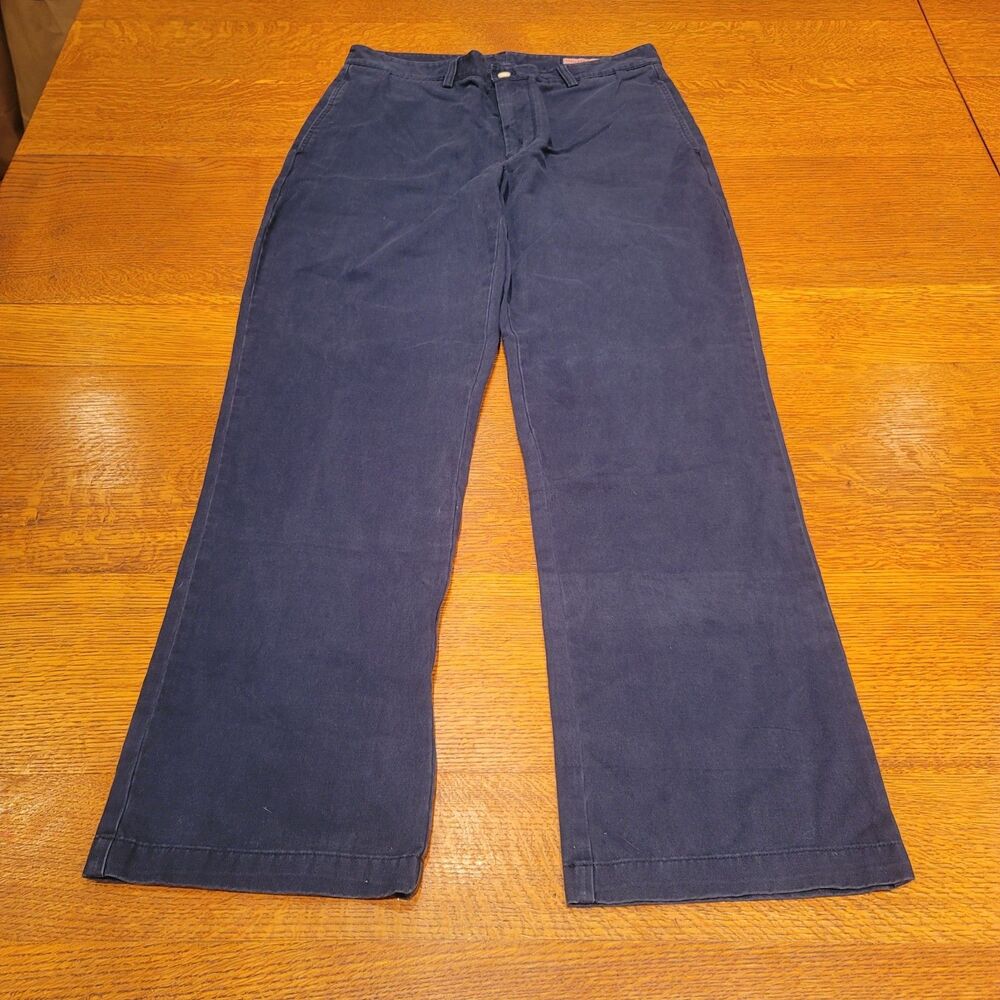Vineyard Vines Club Pant 33x32  Chino Pants Navy Blue 100% Cotton